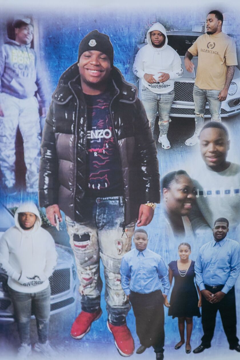 A photo collage of Malik Webber.