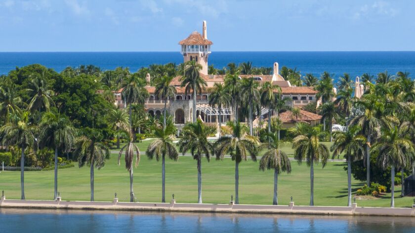 Aerial view of former President Donald Trump’s Mar-a-Lago club in Palm Beach, Fla., on Aug. 31, 2022.
