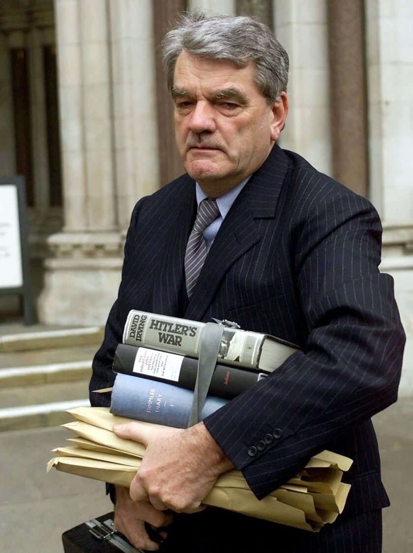 British historian David Irving in 2000. | Max Nash/AP
