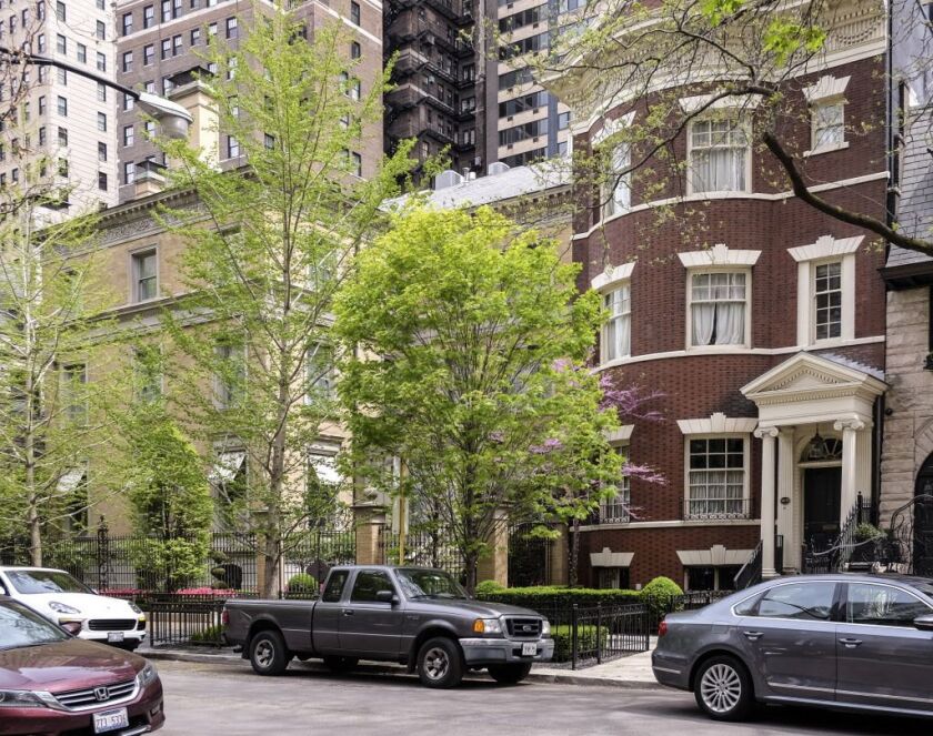 J.B. Pritzker residence, 1435 N. Astor St., left, and 1431 N. Astor St., right. | Rich Hein/Sun-Times
