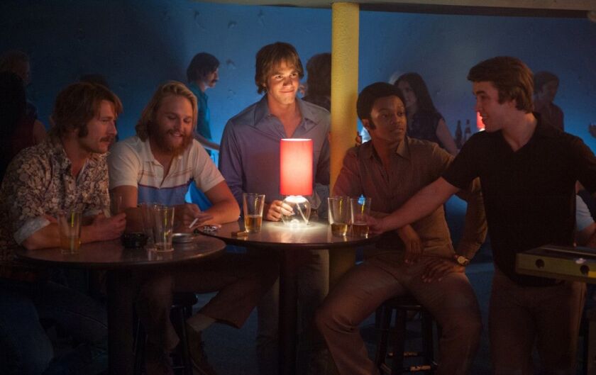 Blake Jenner (center) stars in “Everybody Wants Some.” | Paramount Pictures
