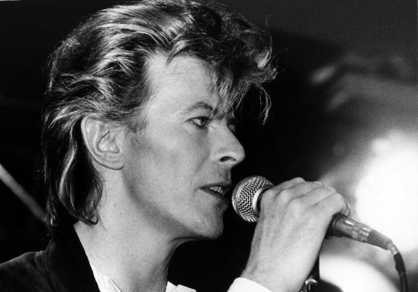 David Bowie, pictured in 1987. | GETTY IMAGES