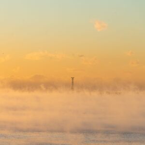 Steam emanates off Lake Michigan, Friday morning as temperatures drop below zero, Friday, Jan. 25, 2019, in Chicago. | Tyler LaRiviere/Sun-Times