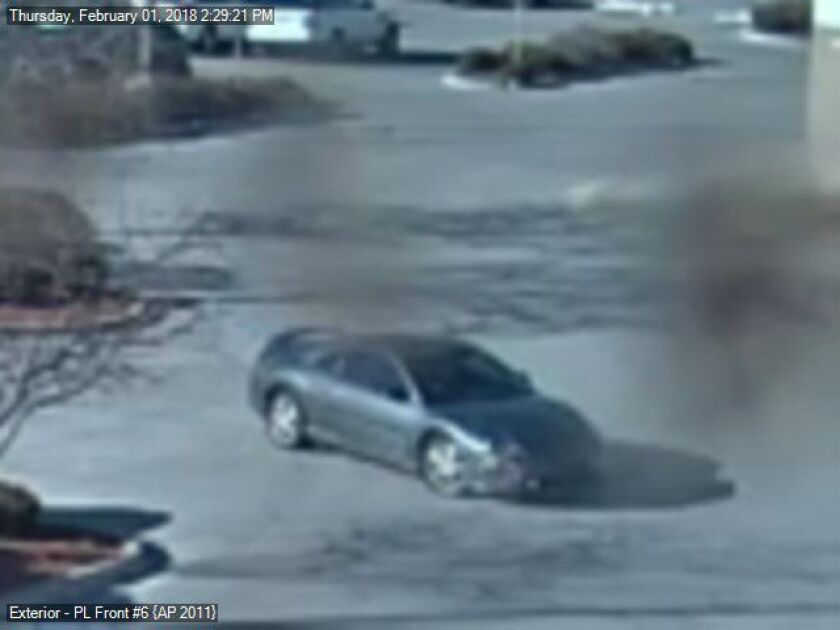 A surveillance photo of a vehicle used by a suspect in a smash-and-grab robbery Wednesday afternoon in Munster, Indiana. | Munster police