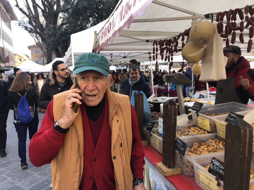 Pietro Esposito, columnist Stefano Esposito's 94-year-old father, lives in Florence, Italy, "on a diet of seeds, wine, lots of vegetables and espresso." | Stefano Esposito/Sun-Times