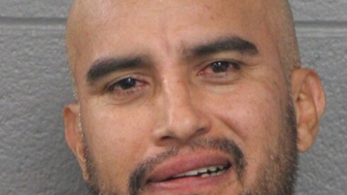 Hector Gomez after his arrest on Nov. 8 in Little Village.