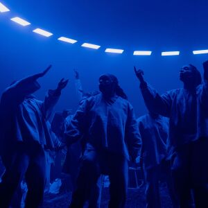 Members of the Sunday Service Choir perform with Kanye West at the Credit Union 1 Arena, Sunday, Feb. 16, 2020.