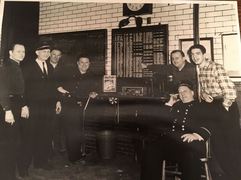 Young Ken Little (right) liked to hang around firehouses and listen to the alarm calls. | Provided photo