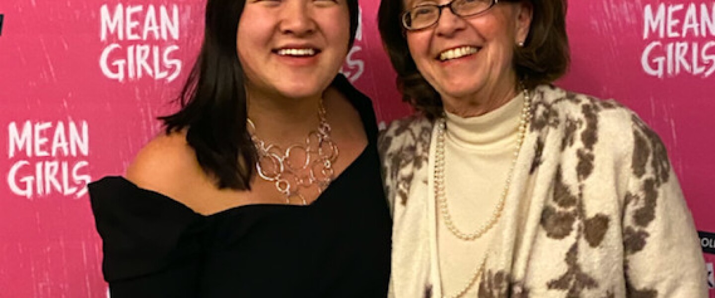 Claire, now 22, and Christine Casper in January attending a showing of “Mean Girls” in Chicago.