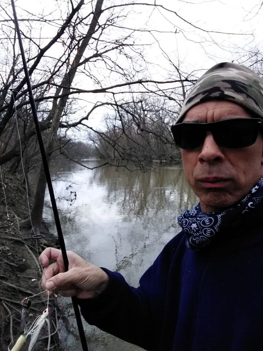 Des Plaines River scene and Rob Abouchar. Provided photo