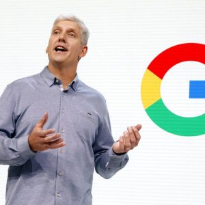 Google’s Rick Osterloh talks about new Google products. | AP Photo