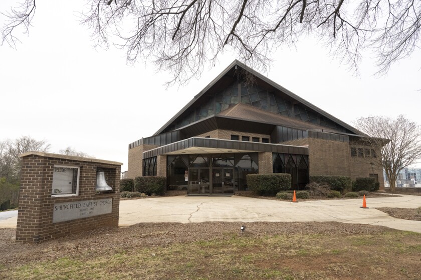 The Springfield Baptist Church, Jesse Jackson's home church in Greenville SC that helped inspire his activism.