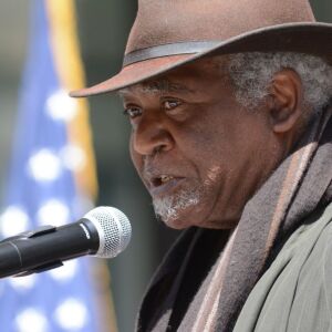 Cong. Danny Davis speaking at the Armenian Genocide Centennial Commemorative Rally at Daley Plaza and Memorial March. Friday, April 24, 2015 (Brian Jackson/For The Sun-Times)