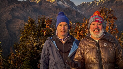 Bob Odenkirk and David Cross in "Bob and David Climb Machu Picchu"