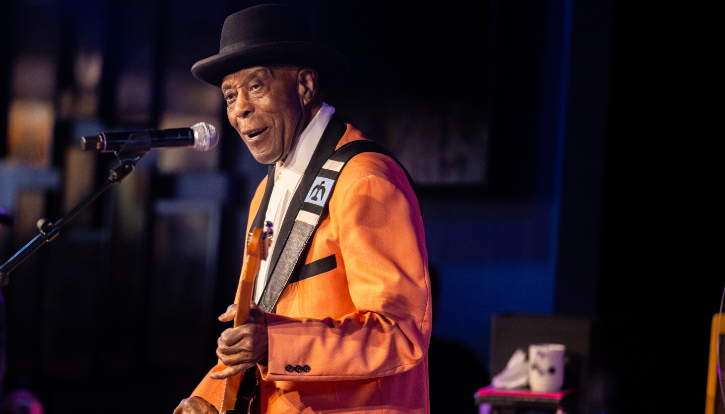 What song keeps the blues away?