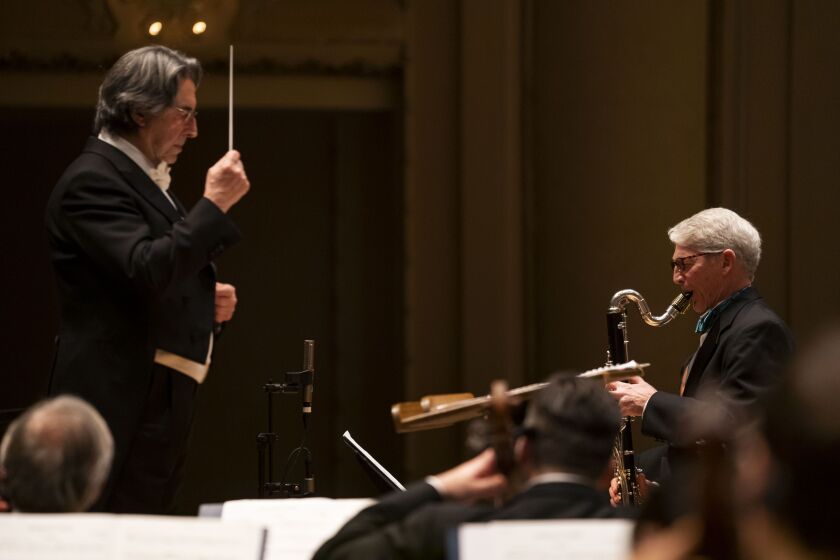 CSO Bass-Clarinet J. Lawrie Bloom is soloist with the Chicago Symphony Orchestra and conductor Riccardo Muti in the world premiere of Nicolas Bacri’s “Ophelia’s Tears” at Symphony Center on Thursday night.