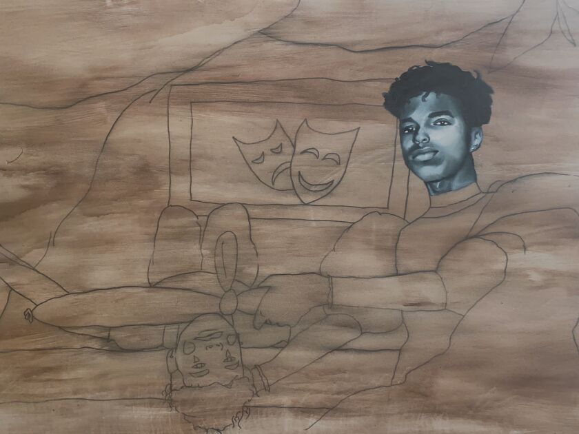 Tarik Brown’s unfinished self-portrait.