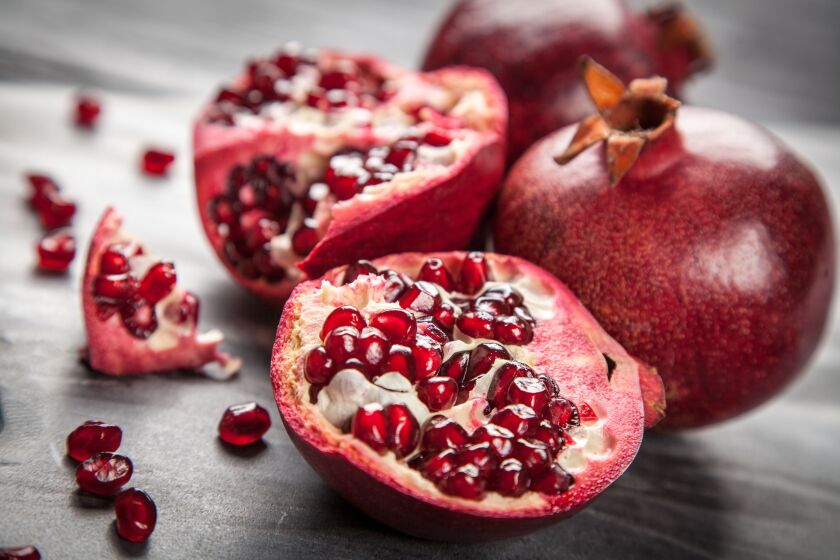 ith up to three times the antioxidants of green tea and red wine, pomegranates are also high in fiber, vitamins C and K, folate and copper. | stock.adobe.com