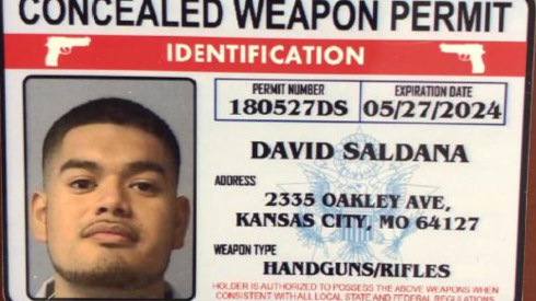 The fake gun permit that prosecutors say Benjamin Cortez-Gomez used to buy guns under an assumed name.