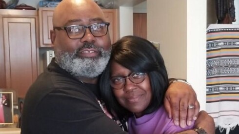 Veldarin Jackson with his mother, Janice Lee Reed, who was found dead in a stifling hot senior living facility in Rogers Park during a spring heat spell earlier this month.