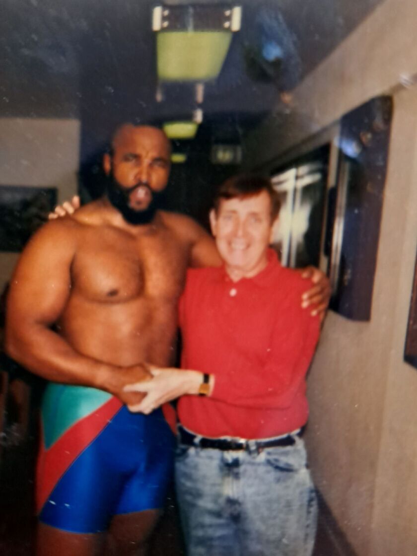 Peter O’Brien met the actor Mr. T while working the reception desk at 33 E. Ontario St.