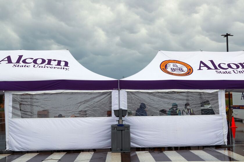 Alcorn State University’s COVID vaccination clinic drew almost 200 people to each drive-in session and offered walk-up appointments to students and staff members.