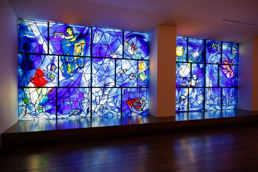 “America Windows” by Marc Chagall at the Art Institute of Chicago, Tuesday, Feb. 17, 2026.