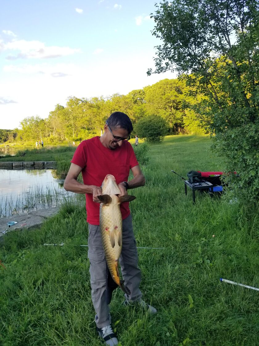Radouane Ouarzazi caught a big carp on a different bait. Provided photo