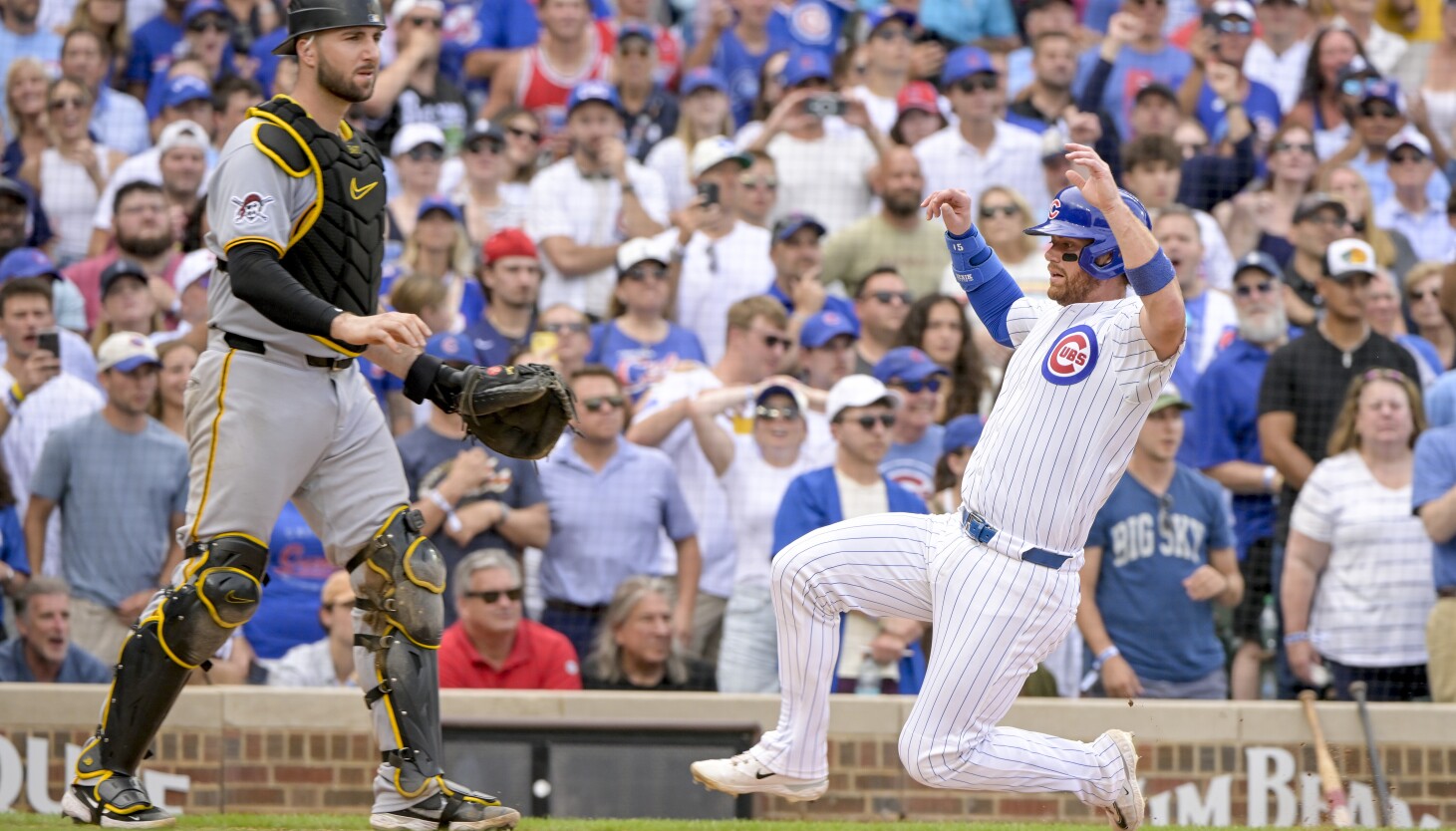 Brewers finally lose as Cubs sink Pirates, gain ground heading into pivotal five-game series - Chicago Sun-Times