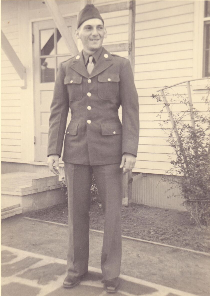 Arnold Massier in his Army days.