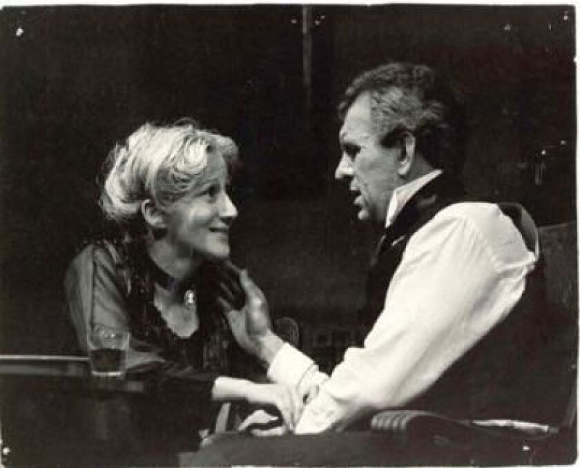 Louis Zorich and Olympia Dukakis. | Facebook