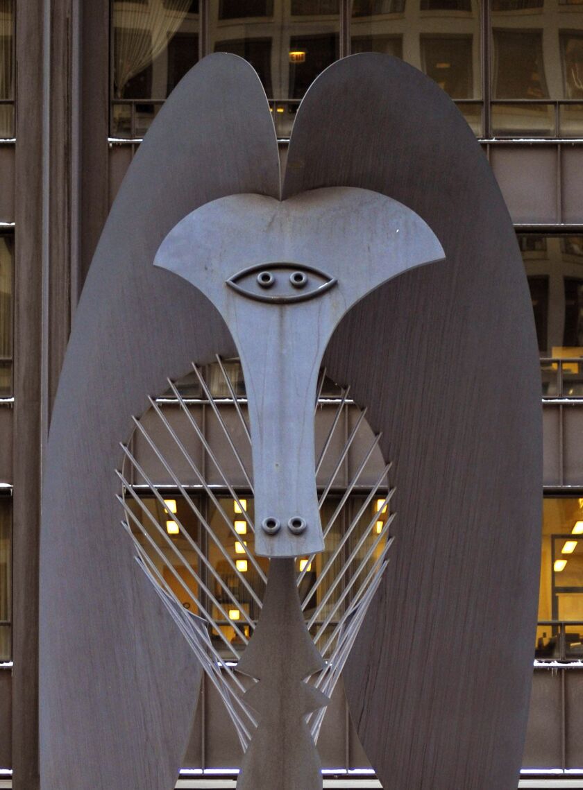The Picasso sculpture in Daley Plaza. | Sun-Times archive