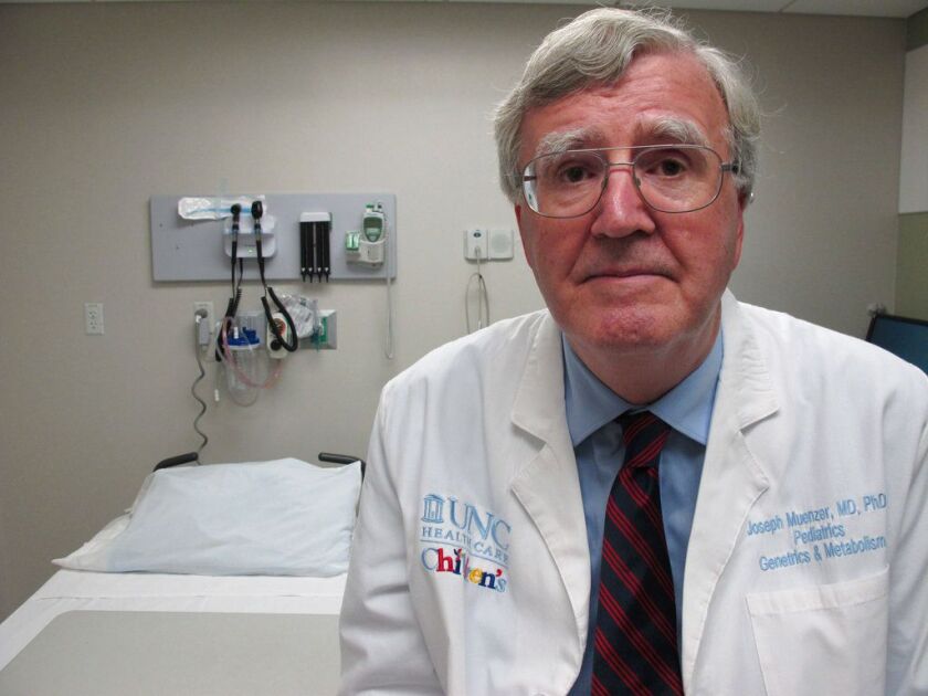 Dr. Joseph Muenzer leads the first human tests of gene editing inside someone’s body to try to cure an inherited disease. | AP Photo
