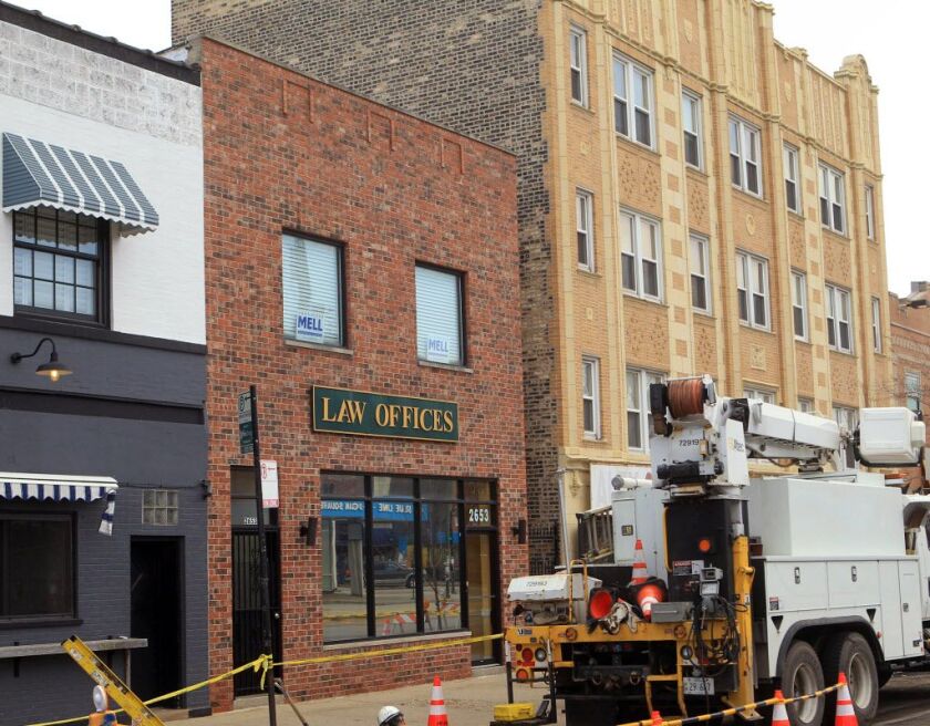 Richard Cooke says he now lives on the second floor of this building in Logan Square in Chicago. | Kevin Tanaka/For the Sun-Times