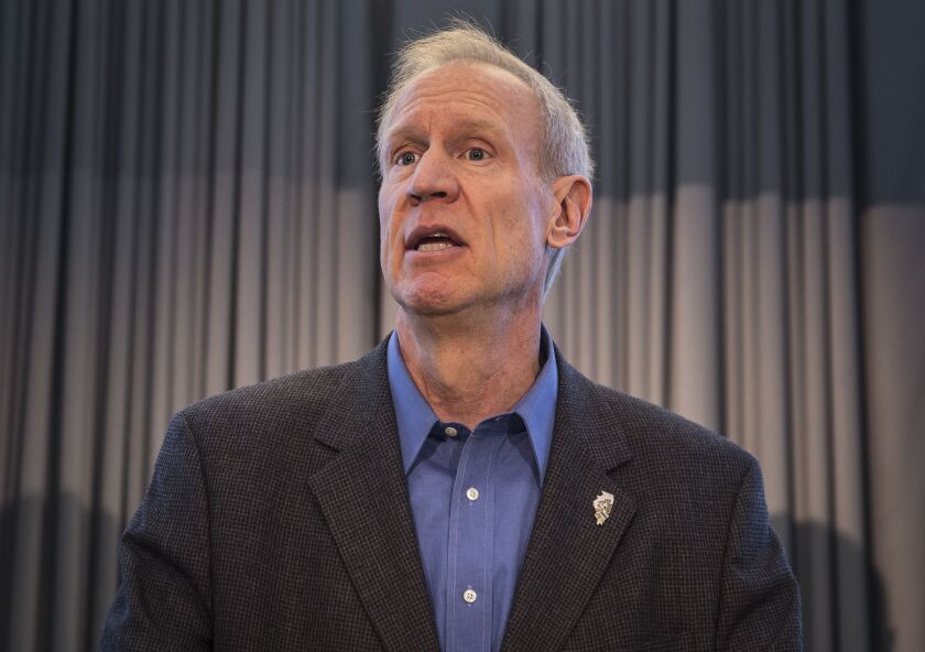 Gov. Bruce Rauner interviewed the staffer who was fired on his first day after the new hire’s offensive tweets were discovered. | Sun-Times file photo