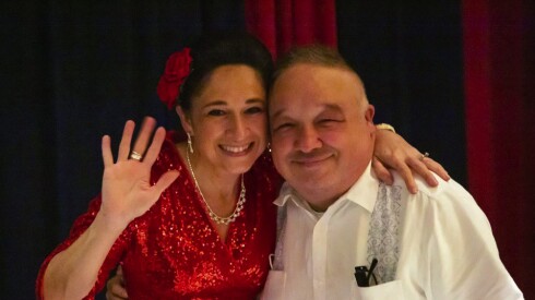 Illinois Comptroller Susana Mendoza and her brother Sgt. Joaquin Mendoza, whose COVID-19 disability sparked new legislation that passed a House committee Thursday.