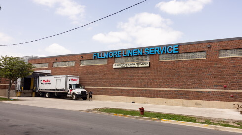 Exterior of Fillmore Linen Serviceat 4100 W. Fillmore St.