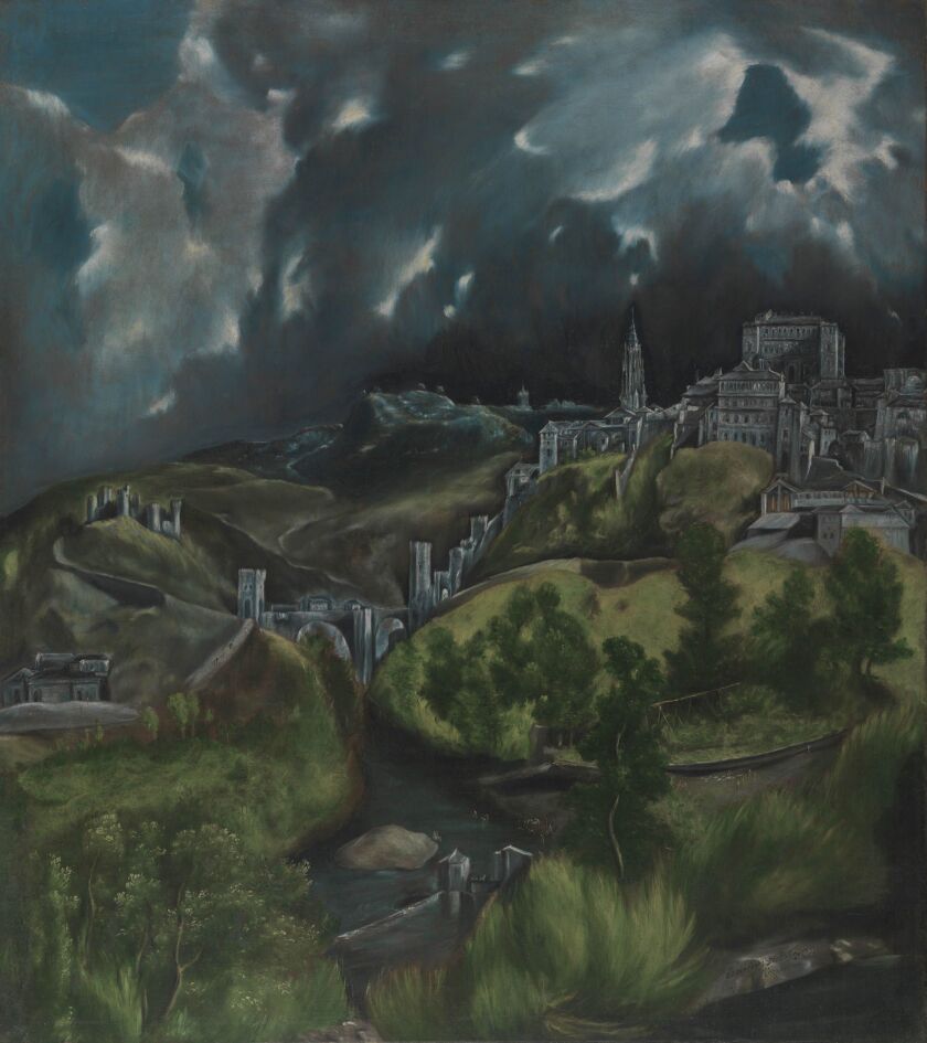 El Greco (Domenikos Theotokopoulos). View of Toledo, about 1598–99. The Metropolitan Museum of Art, New York, H. O. Havemeyer Collection.