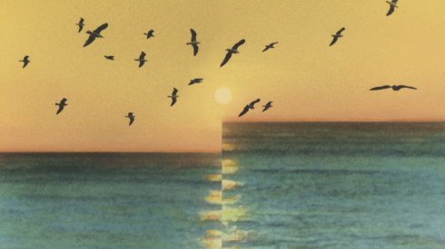 “No one knows but the sky,” 2019, by Youssef Nabil. Hand colored silver gelatin print