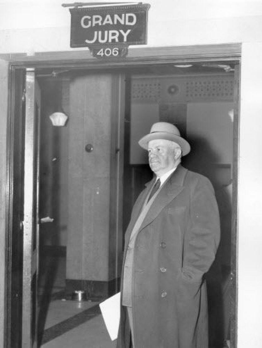 Police Commissioner Timothy J. O’Connor who appeared before the grand jury on a Police Traffic Probe sin 1960. Photo by Larry Nocerino, Chicago Sun-Times