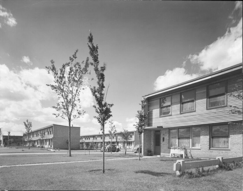 LeClaire Courts as it looked in 1963.