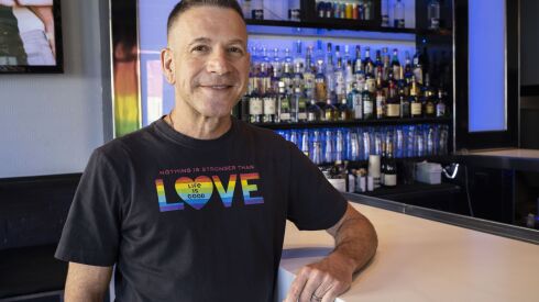 Mark Liberson, who chairs the Chicago Pridefest, at Hydrate Nightclub, 3458 N. Halsted St.