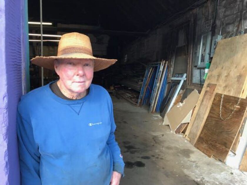 Carl “Tinker” West at the Purple Building in Highlands, New Jersey.