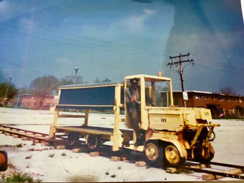 Robert Ellis’ mini-railroad in south suburban Harvey in the 1990s.