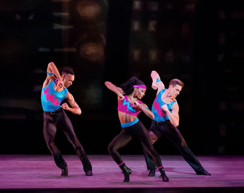 Sean Carmon (from left), Jaquelin Harris and Michael McBride in Talley Beatty’s “Stack-Up.” | Paul Kolnik