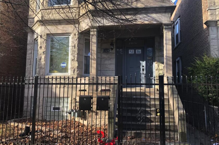 Thirteen people were shot at this home in the 5700 block of South May Street in Englewood on Dec. 22, 2019.