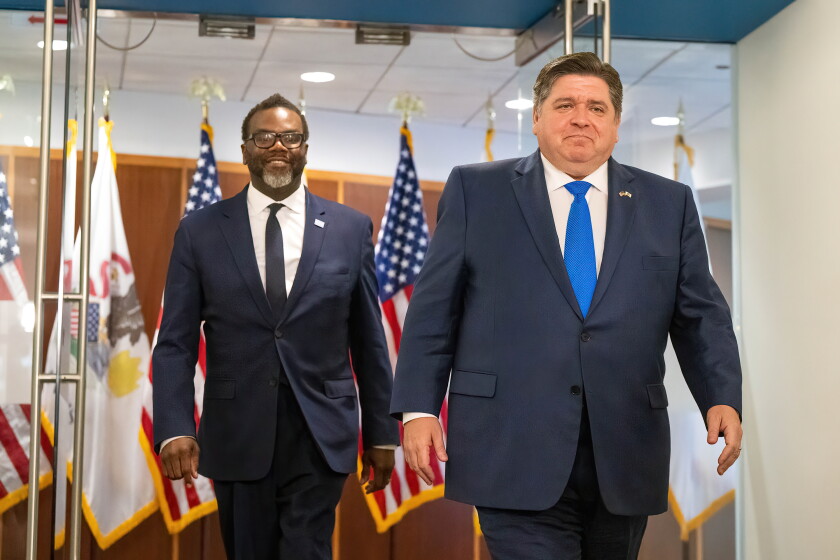 Mayor Brandon Johnson heads to Springfield Tuesday, and later will meet with Gov. JB Pritzker and state legislative leaders to discuss his legislative wishlist.