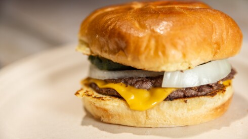 The Double Cheezborger at Billy Goat Tavern & Grill.