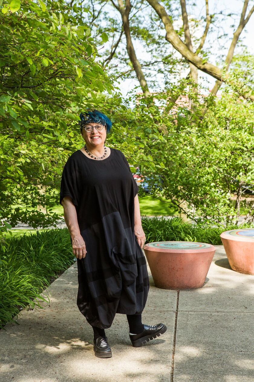 Chicago artist Olivia Gude has created murals and mosaics all over the country and teaches at the School of the Art Institute of Chicago.