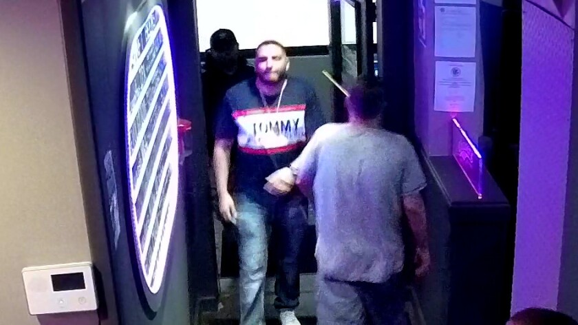 Surveillance photo of Kasim Askar, a 28-year-old man wanted for questioning in connection with a fatal stabbing at Chaser’s Bar June 27, 2020, in Schiller Park.